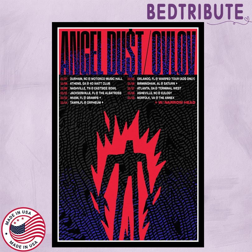 Angel Dust Ovlov Tour 2025 Poster