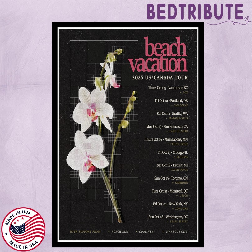 Beach Vacation 2025 US Canada Tour Poster