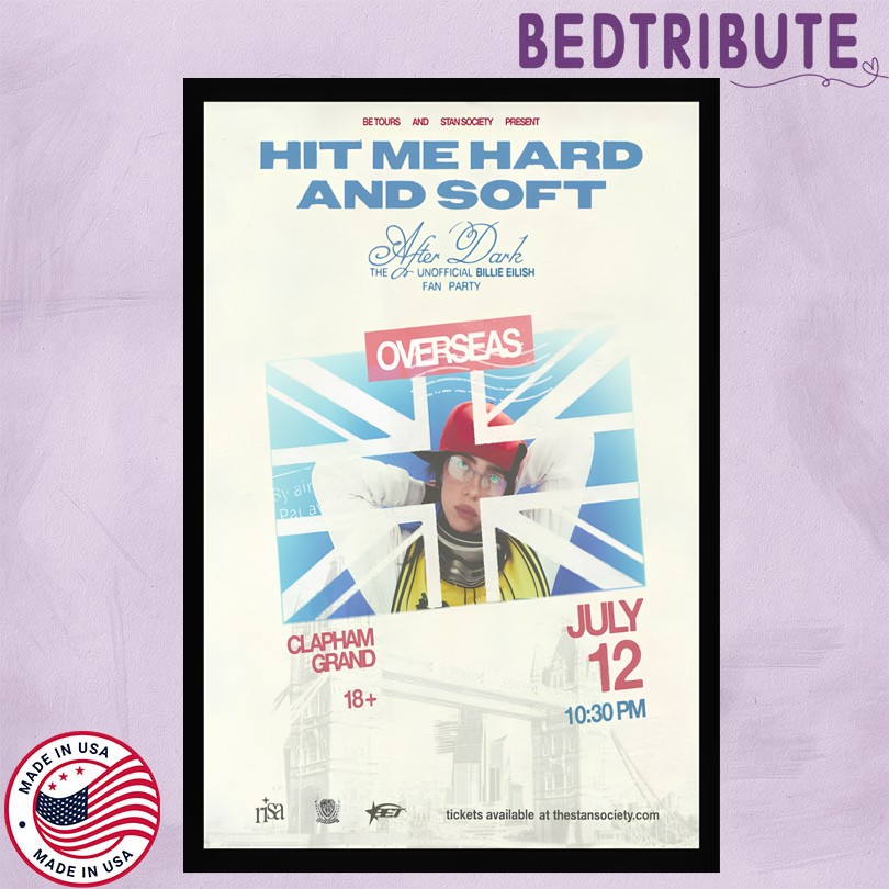 Billie Eilish Clapham Grand London 7 12 25 Event Poster