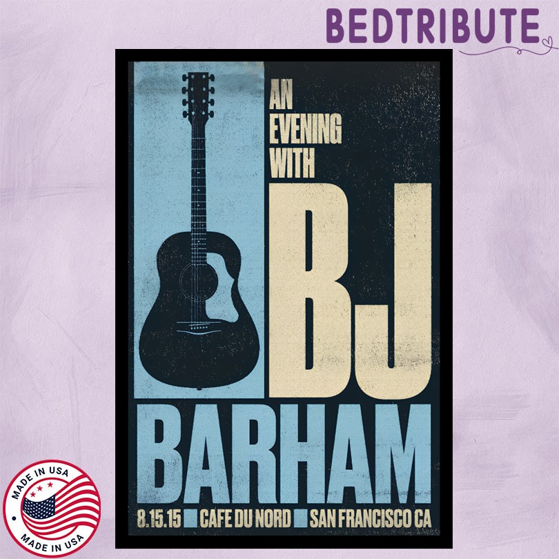 BJ Barham Aug 15 2025 Cafe Du Nord San Francisco CA Poster