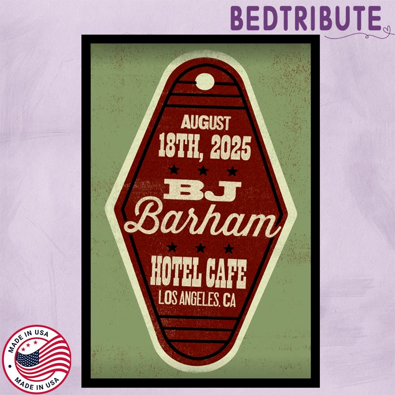 BJ Barham August 18 2025 Hotel Cafe Los Angeles CA Poster