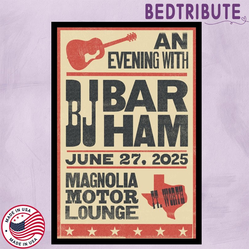 BJ Barham Magnolia Motor Lounge 6 27 25 Event Poster