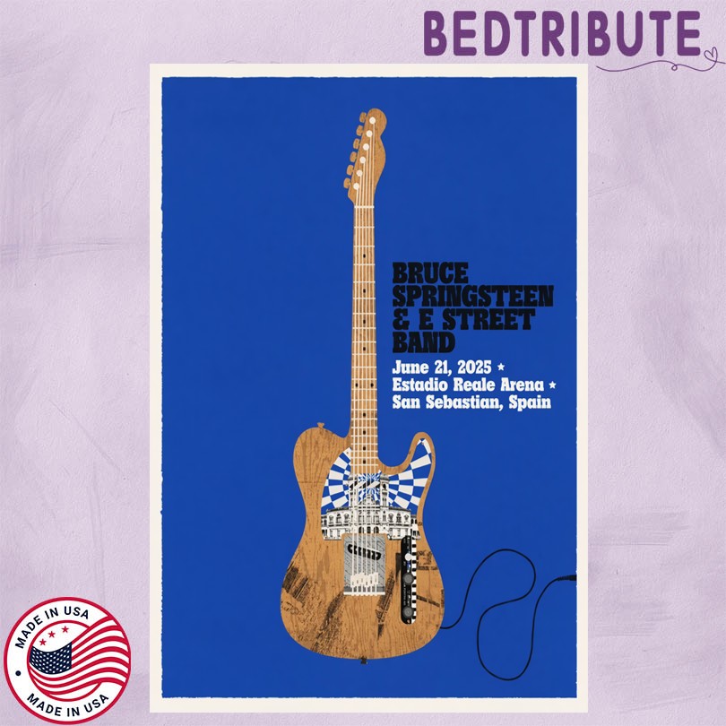 Bruce Springsteen And E Street Band Jun 21 2025 San Sebastian Spain Poster