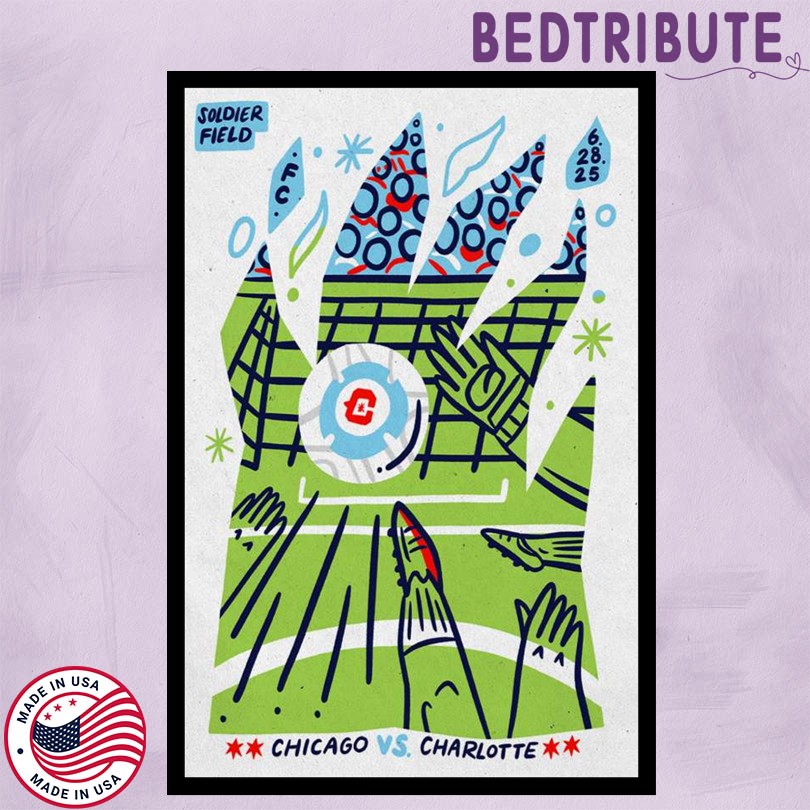 Chicago vs. Charlotte Soldier Field 6 28 25 Event Poster
