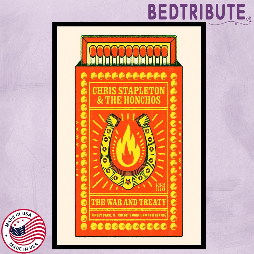 Chris Stapleton 06 27 2025 Tinley Park IL Show Poster