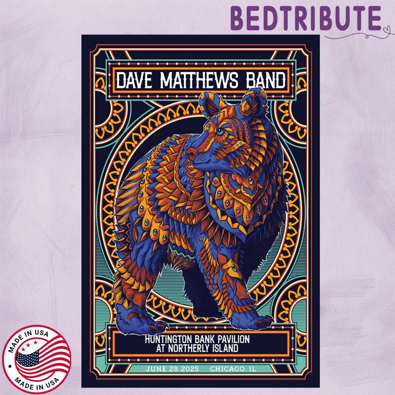 Dave Matthews Band 6 28 25 Chicago, IL Tour Poster