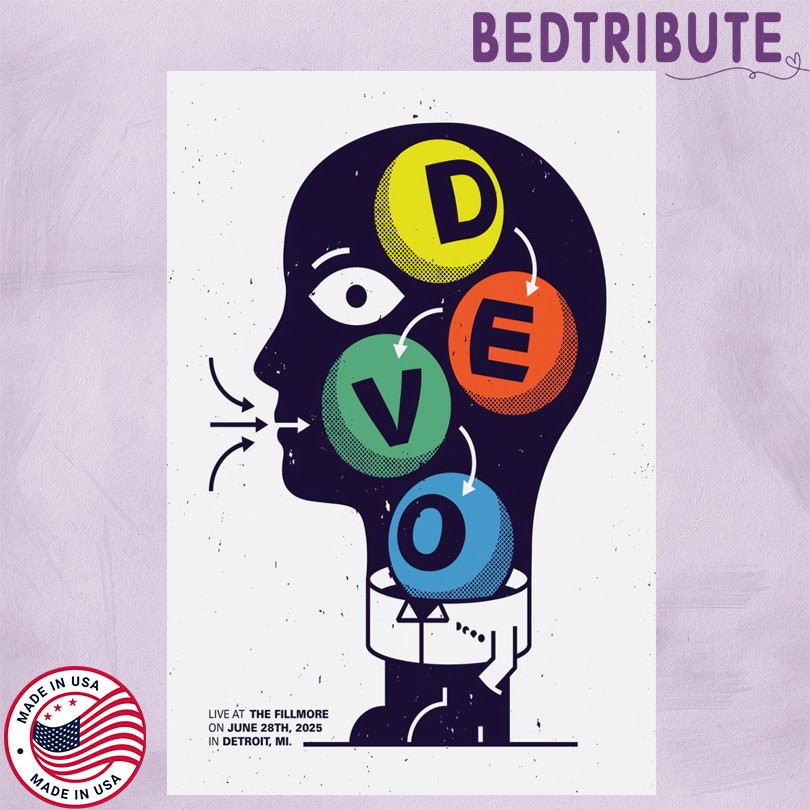 Devo Live At The Fillmore On June 28 2025 In Detroit MI Poster
