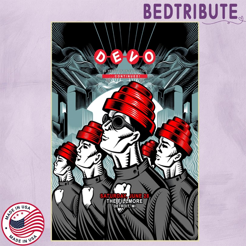 Devo The Fillmore Jun 28 2025 Detroit MI Show Poster