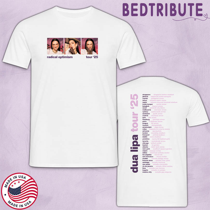 Dua Lipa Merch Panel Photo 2025 T-Shirt