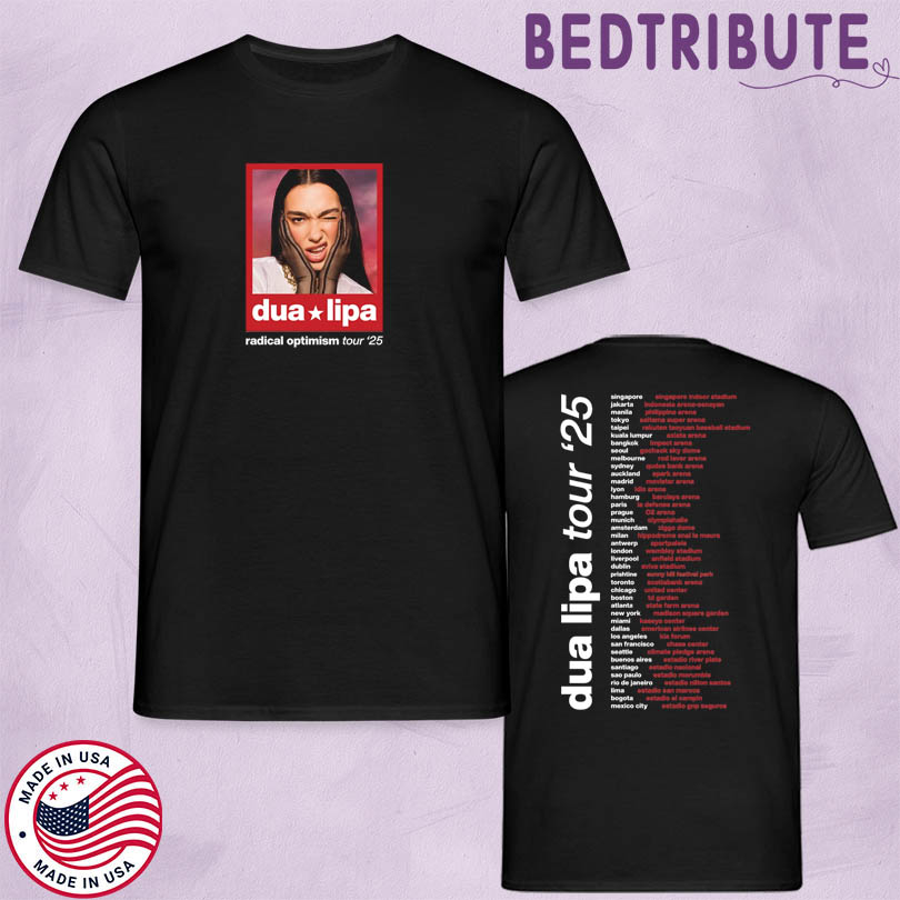 Dua Lipa Merch Photo Dated Tour 2025 T-Shirt