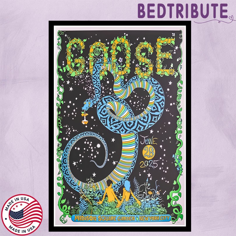 Goose MSG New York City 6 28 2025 Tour Poster