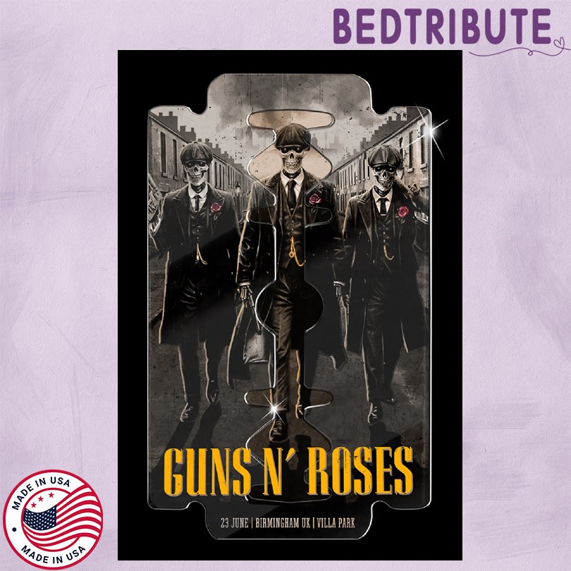 Guns N\' Roses Villa Park 6 23 25 Birmingham UK Event Poster