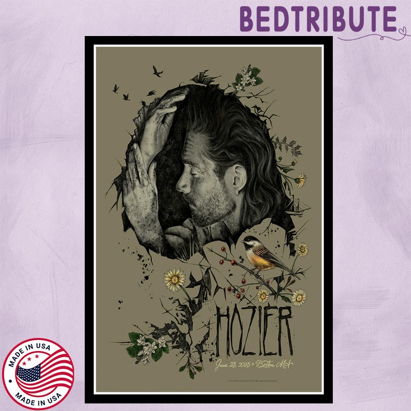 Hozier Tour 2025 Boston MA Poster