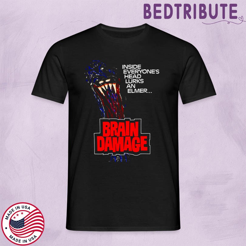 Iron Fortress Brain Damage Horror Movie T-shirt