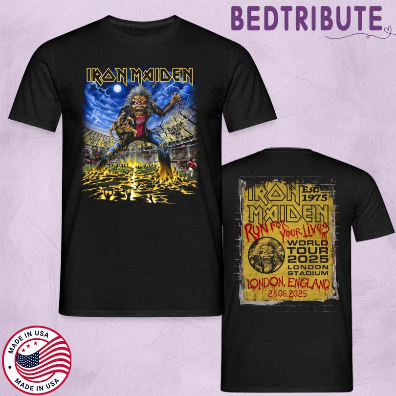 Iron Maiden 28 06 2025 London England Tour T-Shirt