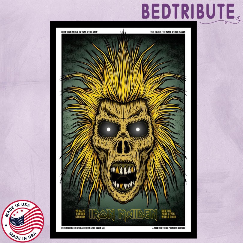 Iron Maiden June 28 2025 London Stadium Poster