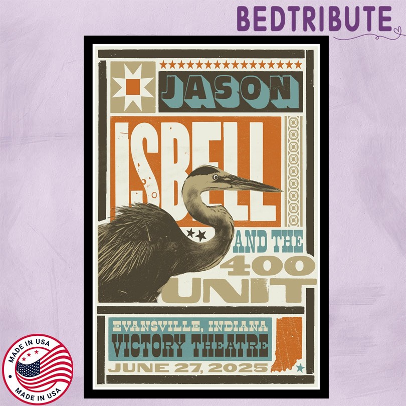 Jason Isbell and the 400 Unit June 27 2025 Victory Theatre Evansville, IN Poster