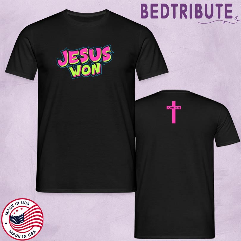Jesus Won Multicolor T-shirt