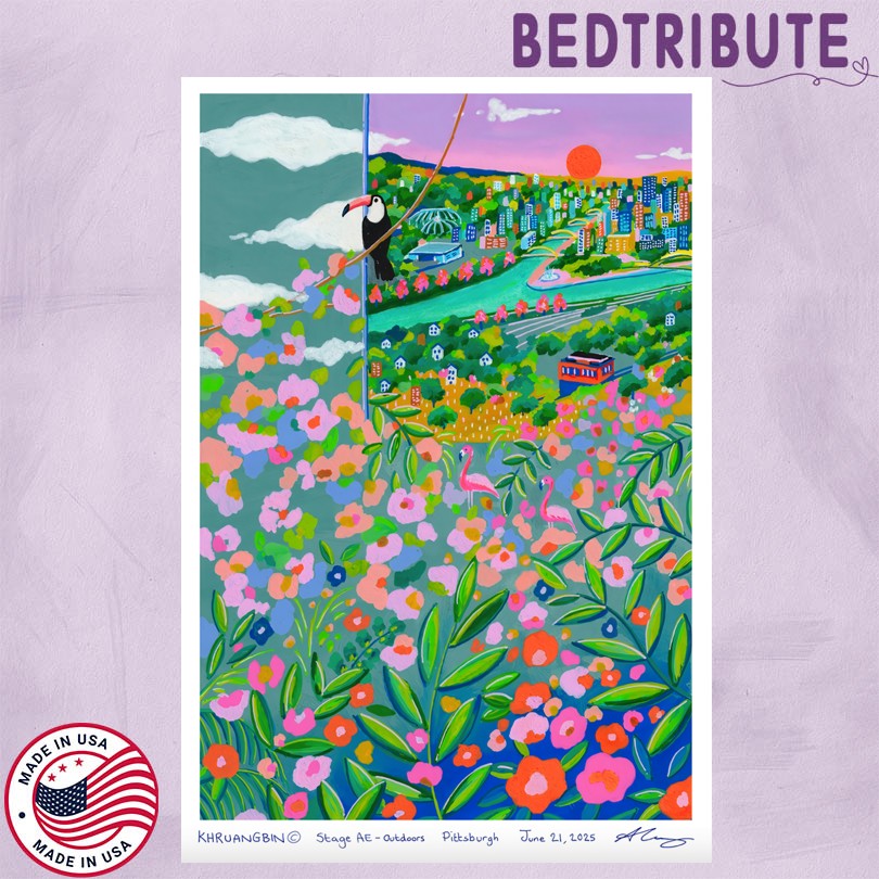 Khruangbin Merch Pittsburgh, PA Tour 2025 Poster