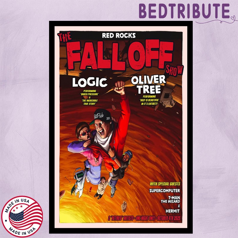 Logic & Oliver Tree Concert 2025 Red Rocks Poster