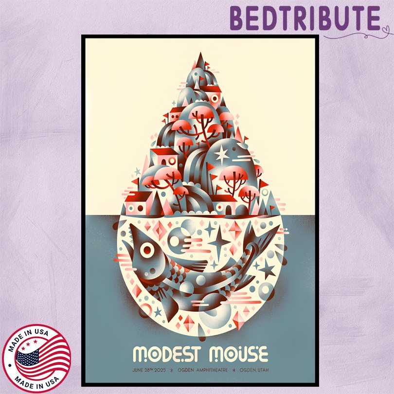 Modest Mouse June 28 2025 Ogden Amphitheatre Ogden UTAH Event Poster