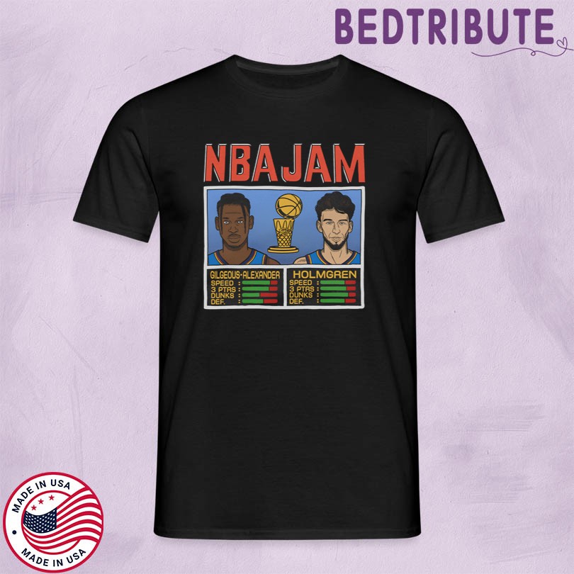 NBA Jam Gilgeous-Alexander And Holmgren 2025 Champs Merch