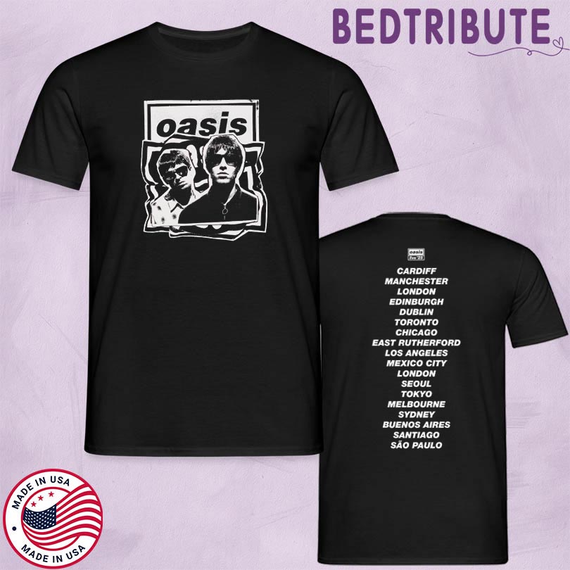 Oasis Live 25 Cut Out Photo Tour T-Shirt