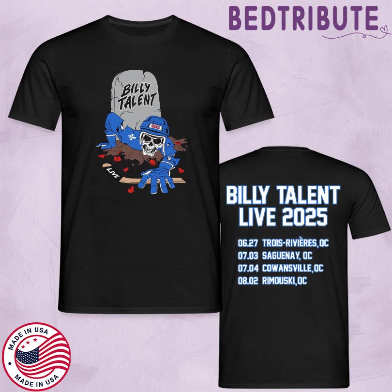 Official Billy Talent Live 2025 Merch