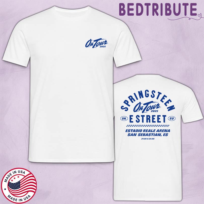 Official Bruce Springsteen Tour 2025 San Sebastian Spain Merch