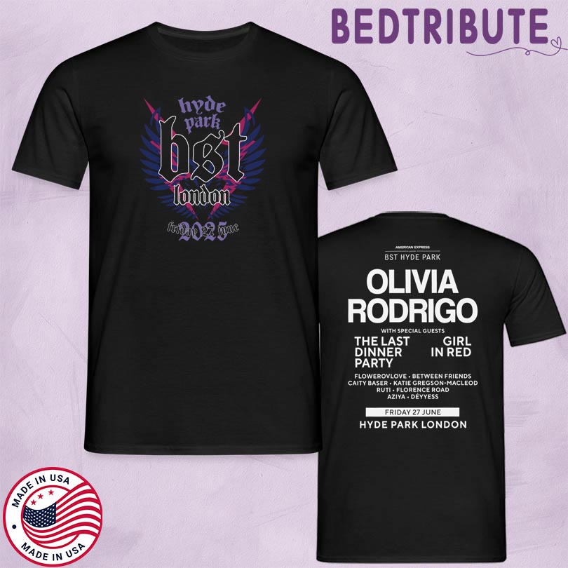 Official BST Hyde Park Olivia Rodrigo 2025 Event Merch