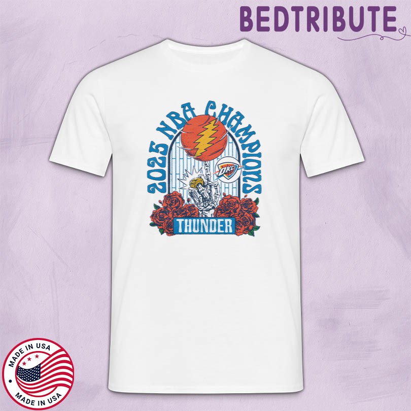 Official NBA x Grateful Dead 2025 Champs Thunder Merch
