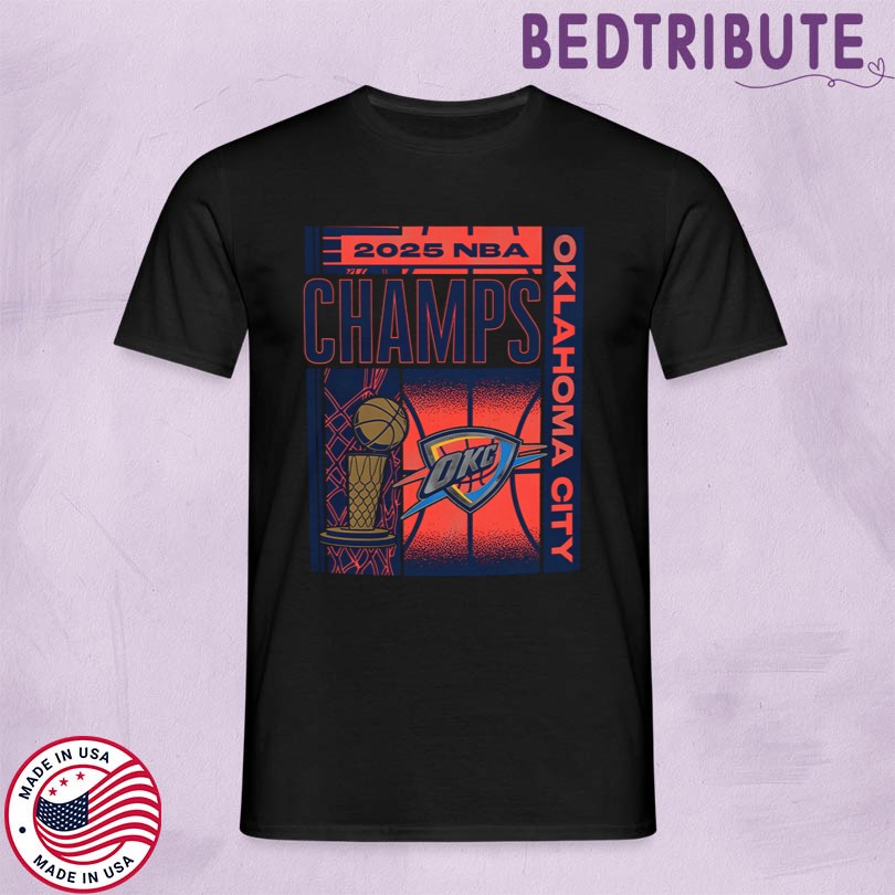 Official OKC Thunder 2025 NBA Champions Sportiqe Poster Shirt