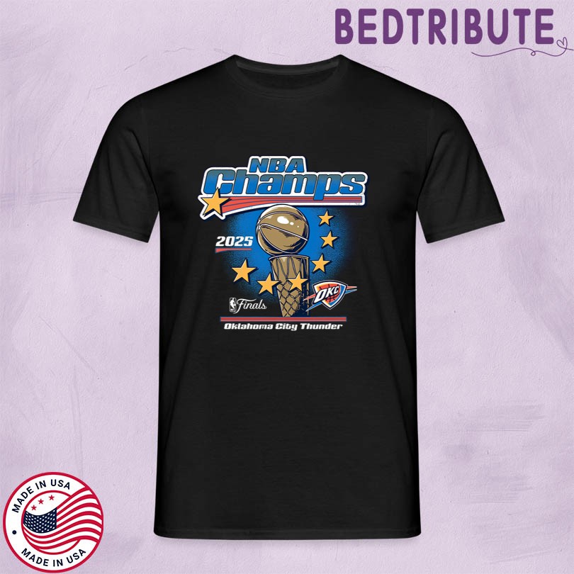 Official OKC Thunder 2025 NBA Champions Stars Shirt
