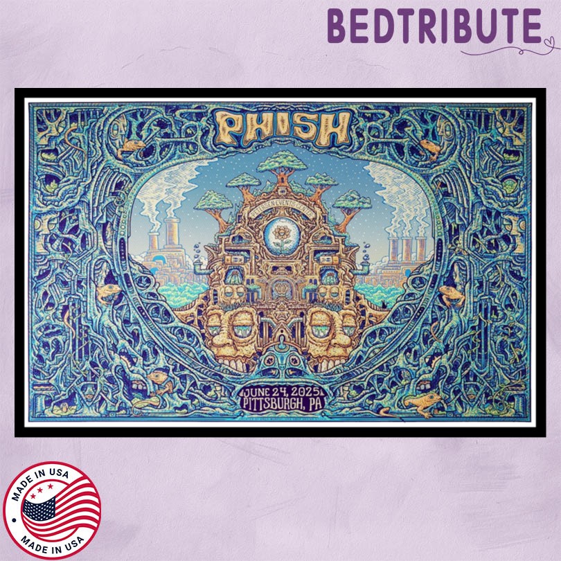 Phish June 24 2025 Pittsburgh PA Poster