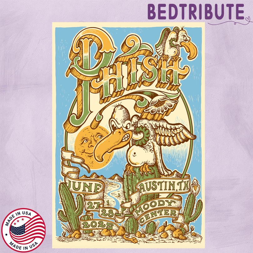 Phish Moody Center June 27-28 2025 Austin, TX Show Poster