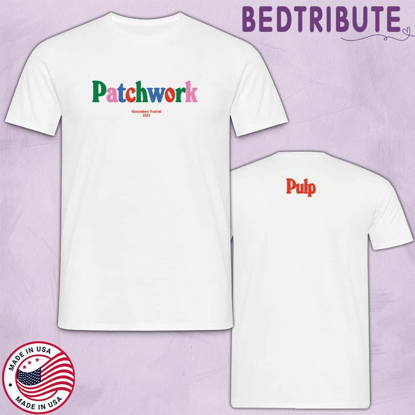 Pulp Patchwork Glastonbury Festival 2025 T-Shirt