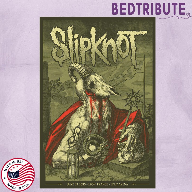Slipknot June 25 2025 LDLC Arena Lyon, France Poster