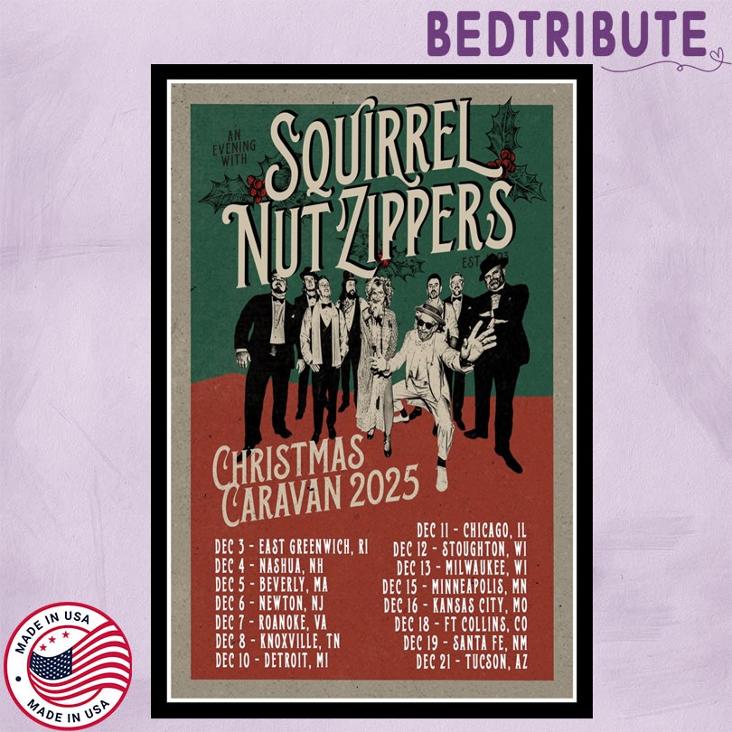 Squirrel Nut Zippers Christmas Caravan 2025 Poster
