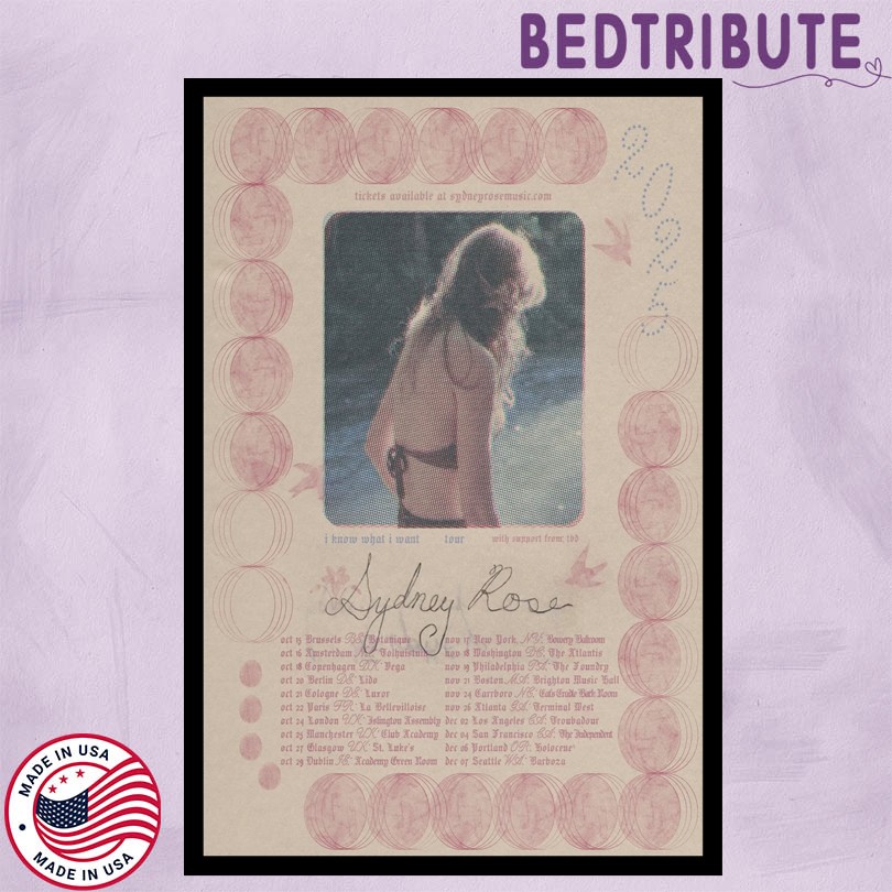 Sydney Rose I Know What I Want Tour 2025 Poster