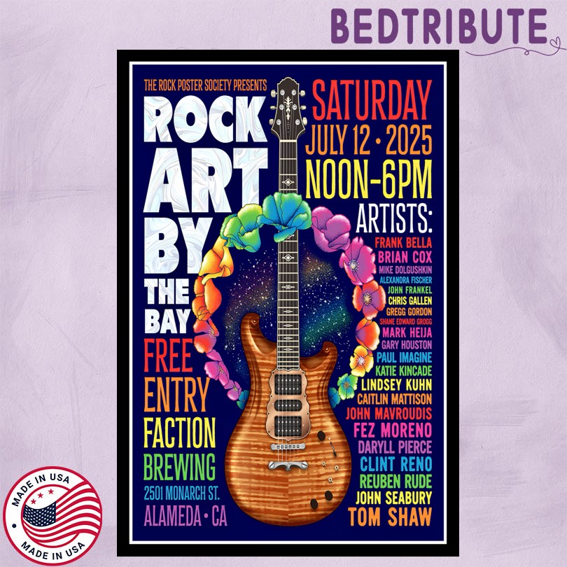 The Rock Poster Society July 12 2025 Alameda CA Tour Poster