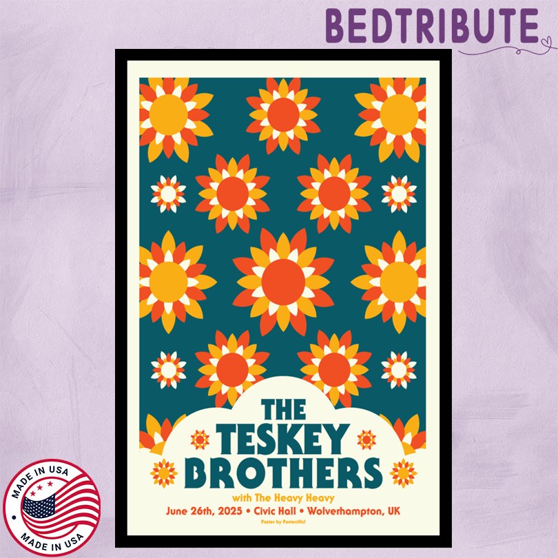 The Teskey Brother Tour 2025 Wolverhampton UK Poster