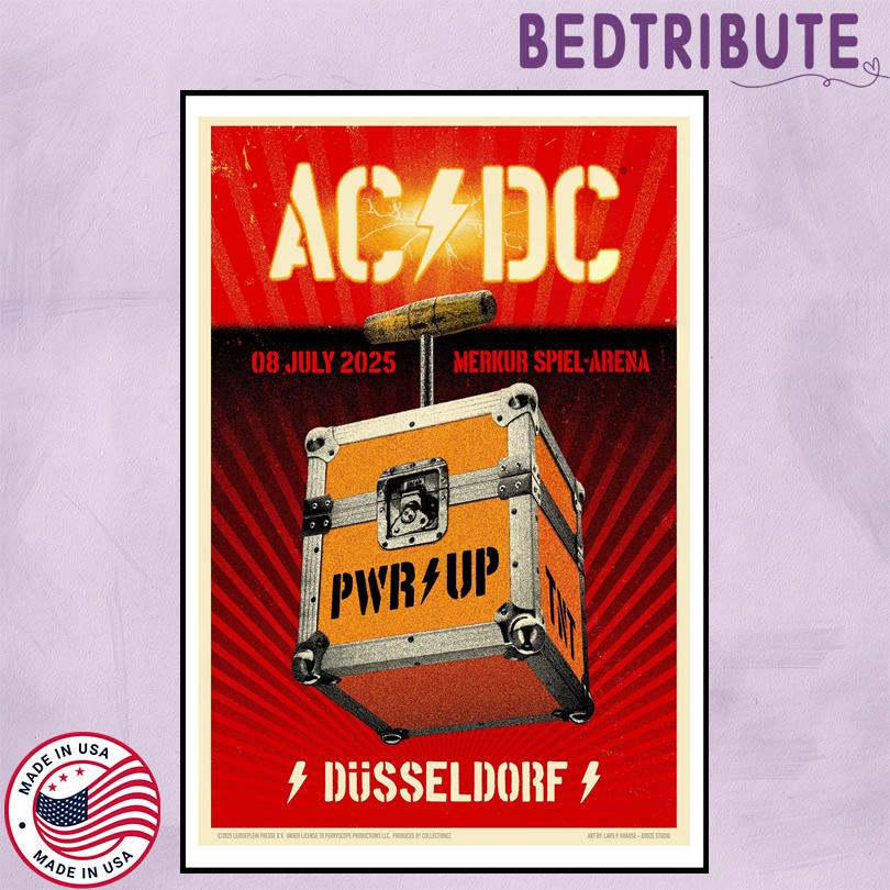 ACDC Düsseldorf July 8 2025 Poster