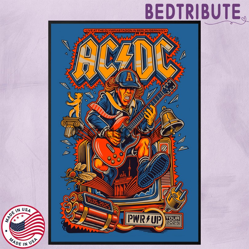ACDC Jun 30 2025 Olympiastadion Berlin Tour Poster