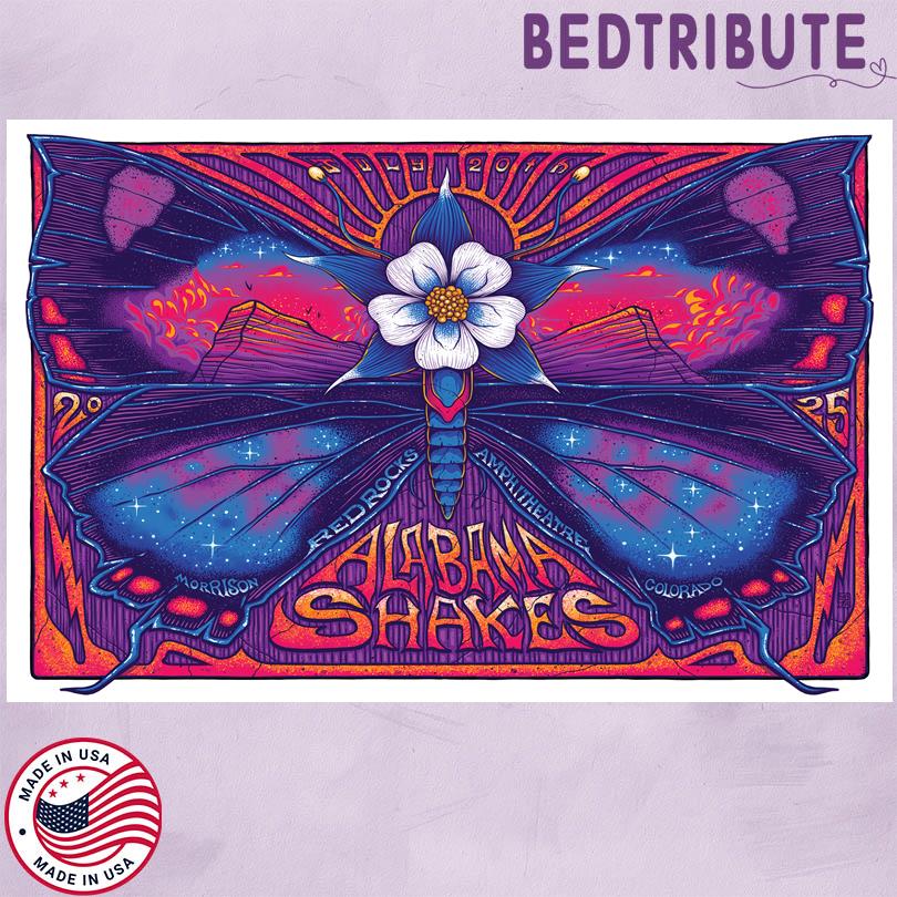 Alabama Shakes Live Tour Red Rocks Amphitheatre Morrison CO July 20 2025 Poster