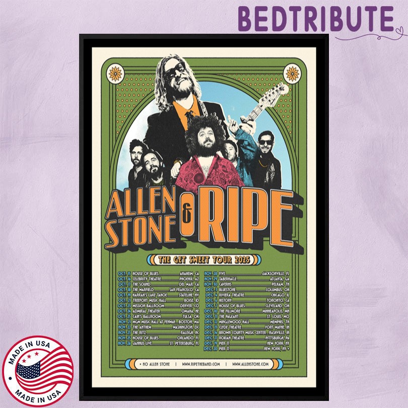 Allen Stone & Ripe The Get Sweet Tour 2025 Poster