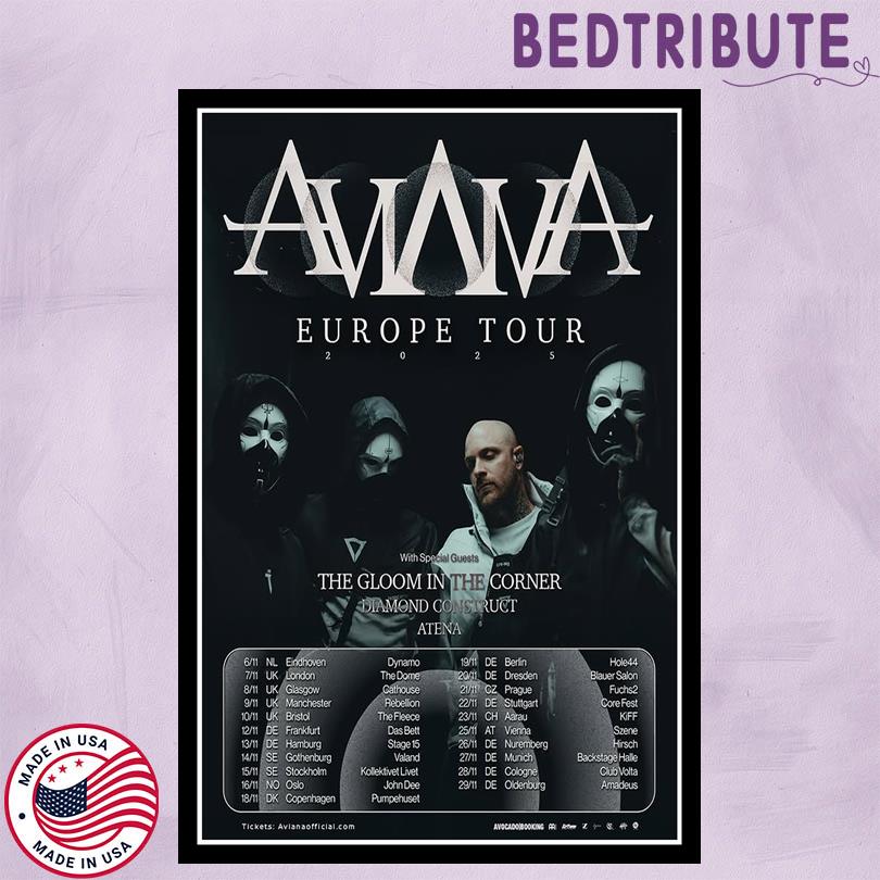 Aviana Tour Poster – Europe UK Dates 2025 Version