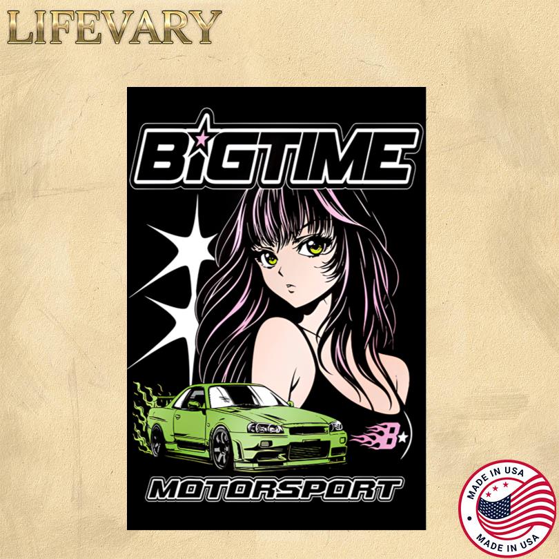 BigTime Motorsport Poster – Car Racing Team Design Print