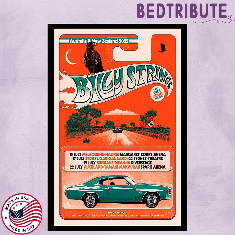 Billy Strings Australia & New Zealand Tour 2025 Poster