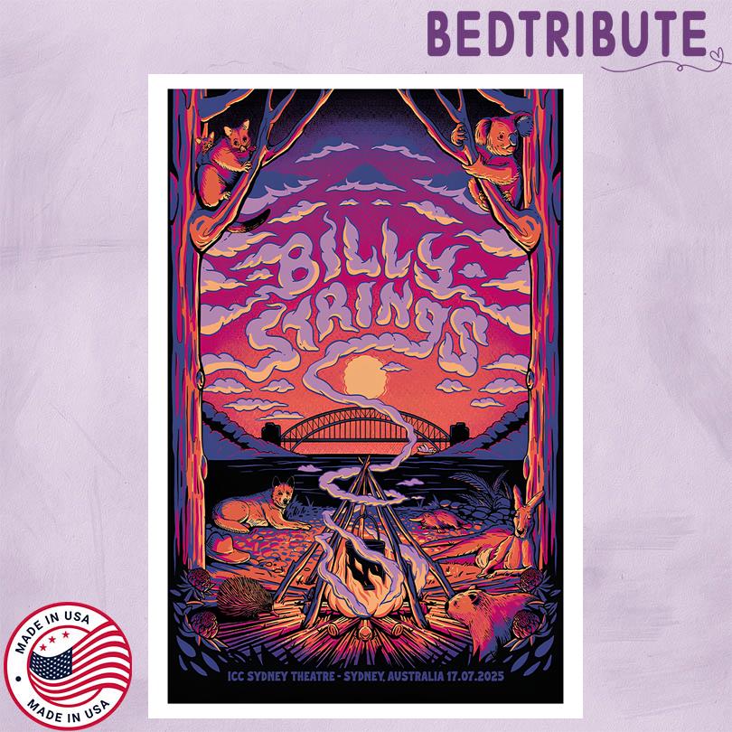 Billy Strings July 17 2025 ICC Sydney Theatre. Sydney, Australia Poster