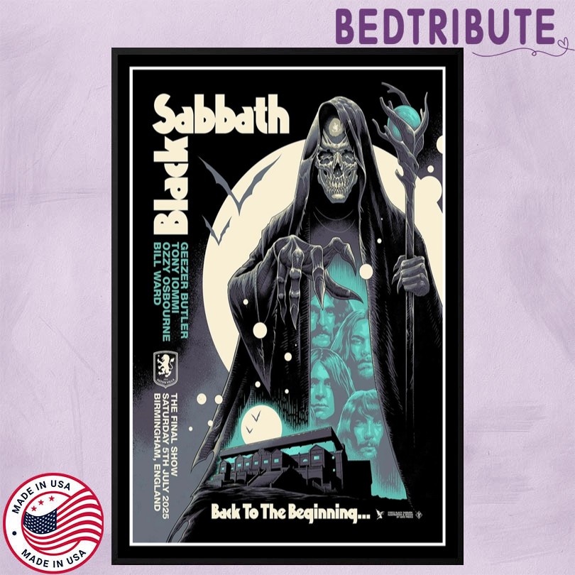 Black Sabbath Birmingham England 7 5 25 Event Poster